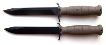 ножи «Glock FM 78» отличаются загибом гарды (вперёд и назад)
